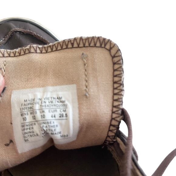 Converse Unisex Brown Leather Lace Up Low Top Sneaker Men’s 10, Women’s 12 - Picture 8 of 8